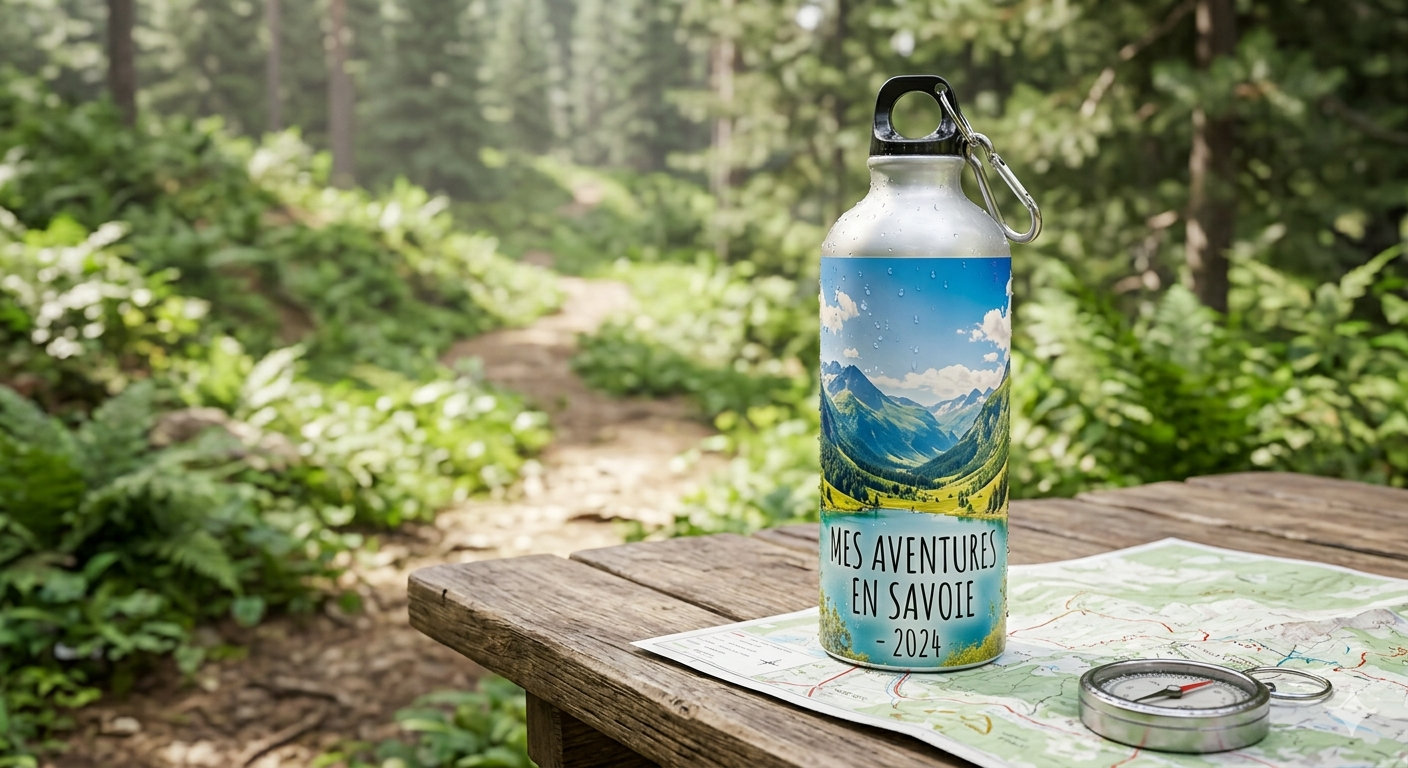 gourde personnalisée randonnée